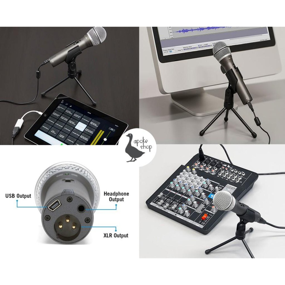 【Samson 】美國品牌 Q2U 雙介面 動圈 麥克風 USB XLR meteor mic C01U PRO Q1U-細節圖7