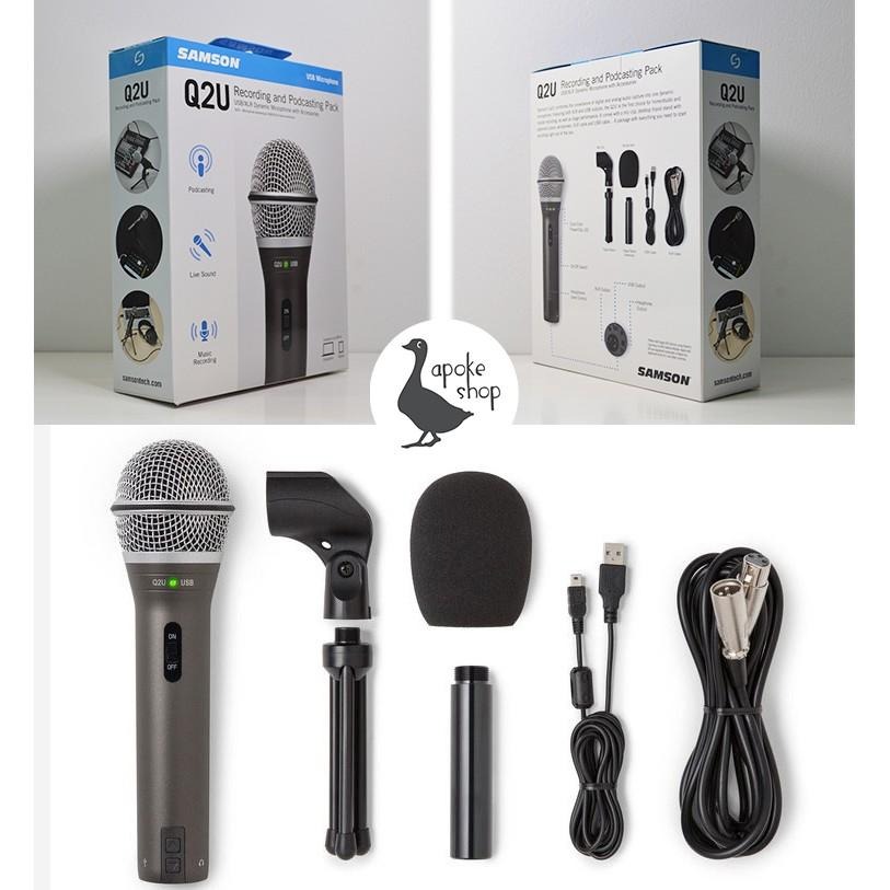 【Samson 】美國品牌 Q2U 雙介面 動圈 麥克風 USB XLR meteor mic C01U PRO Q1U-細節圖8