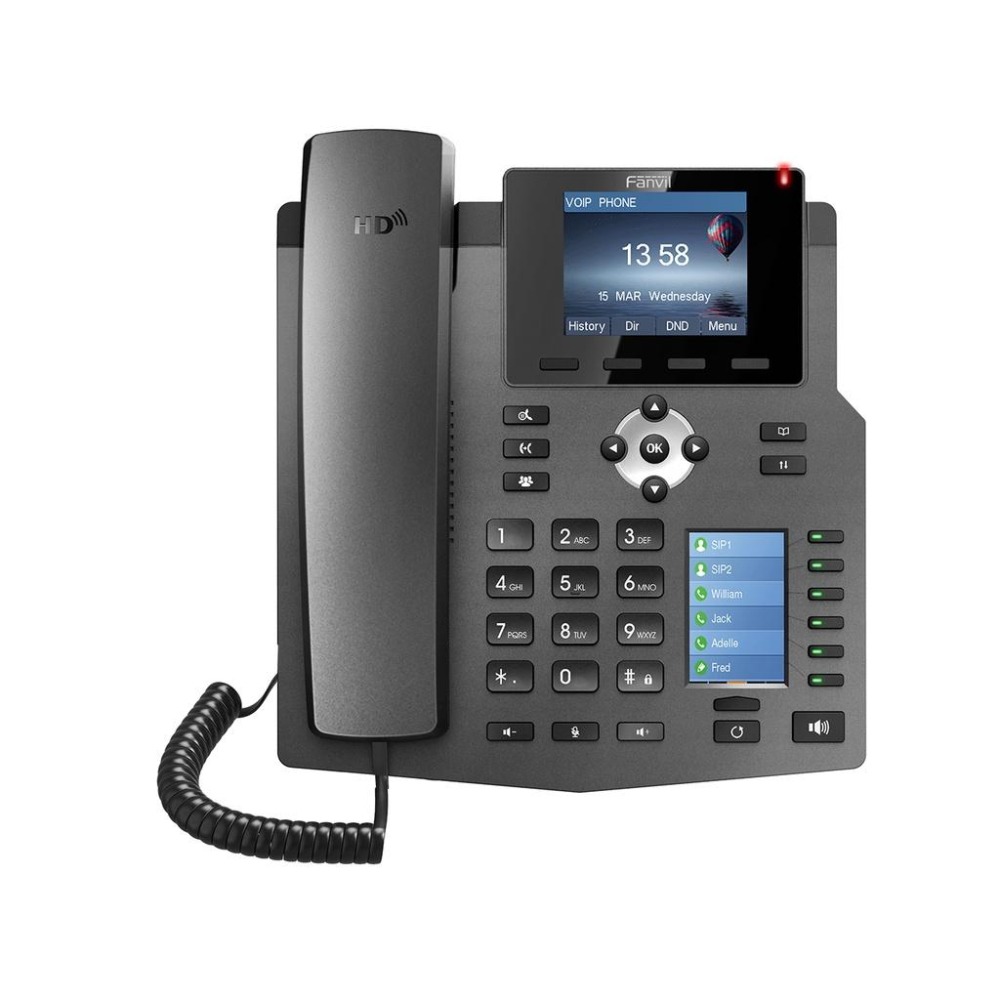 【Fanvil 】高雄 X4G 企業級 雙螢幕 網路電話 VOIP POE IP SIP PBX X3SP X303G-細節圖3