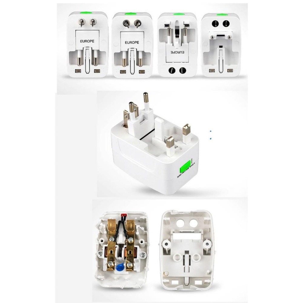 【阿婆K鵝】全球萬用轉接頭 USB 歐規 美規 英規 澳規 萬用接頭 萬用插頭 轉換插頭  歐洲 澳洲 日本-細節圖3
