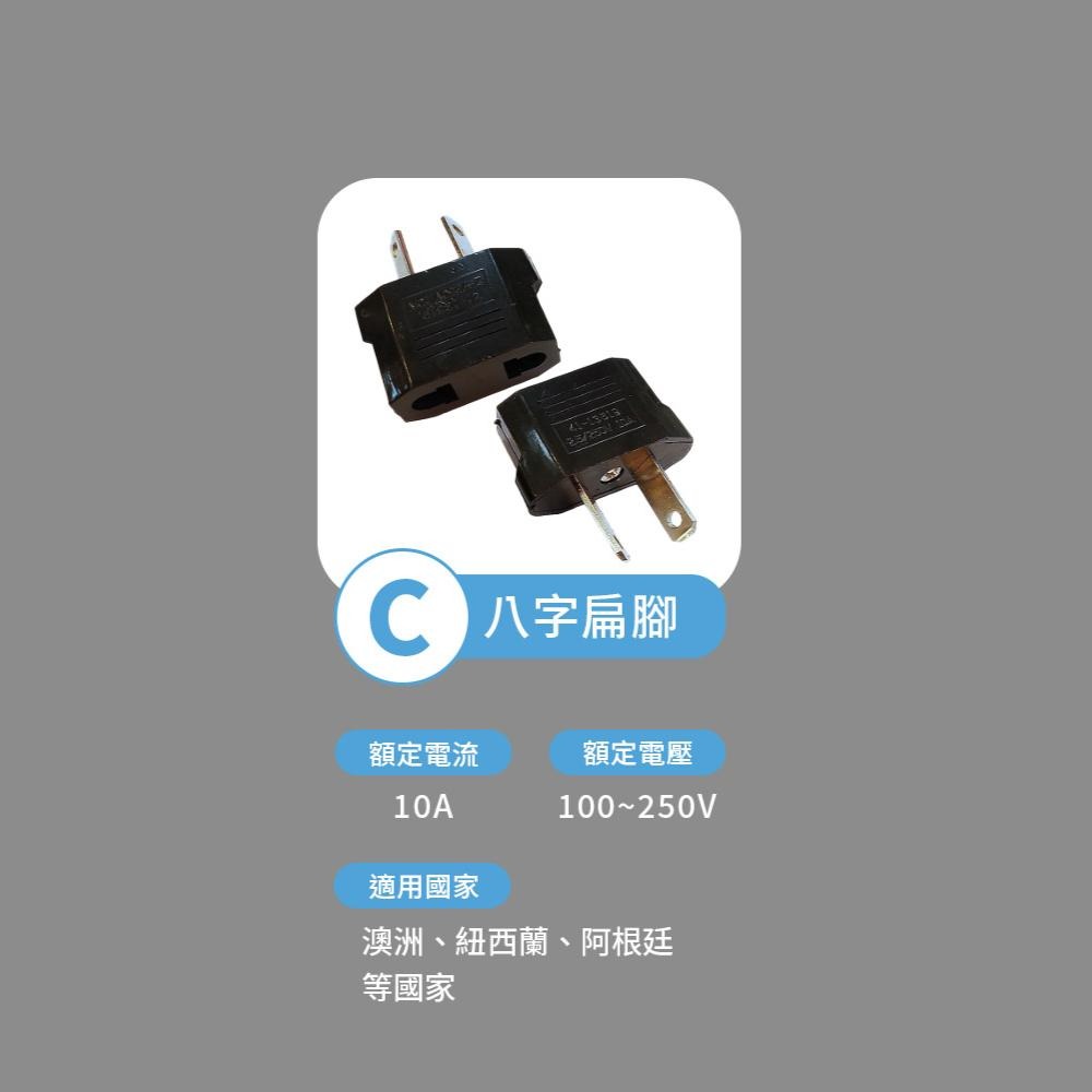 【旅遊插頭】 澳規 八字扁腳 旅行轉換插頭 C 適用 澳洲 紐西蘭 阿根廷 紐澳 旅行轉換插頭 萬用轉接頭 歐規-細節圖2