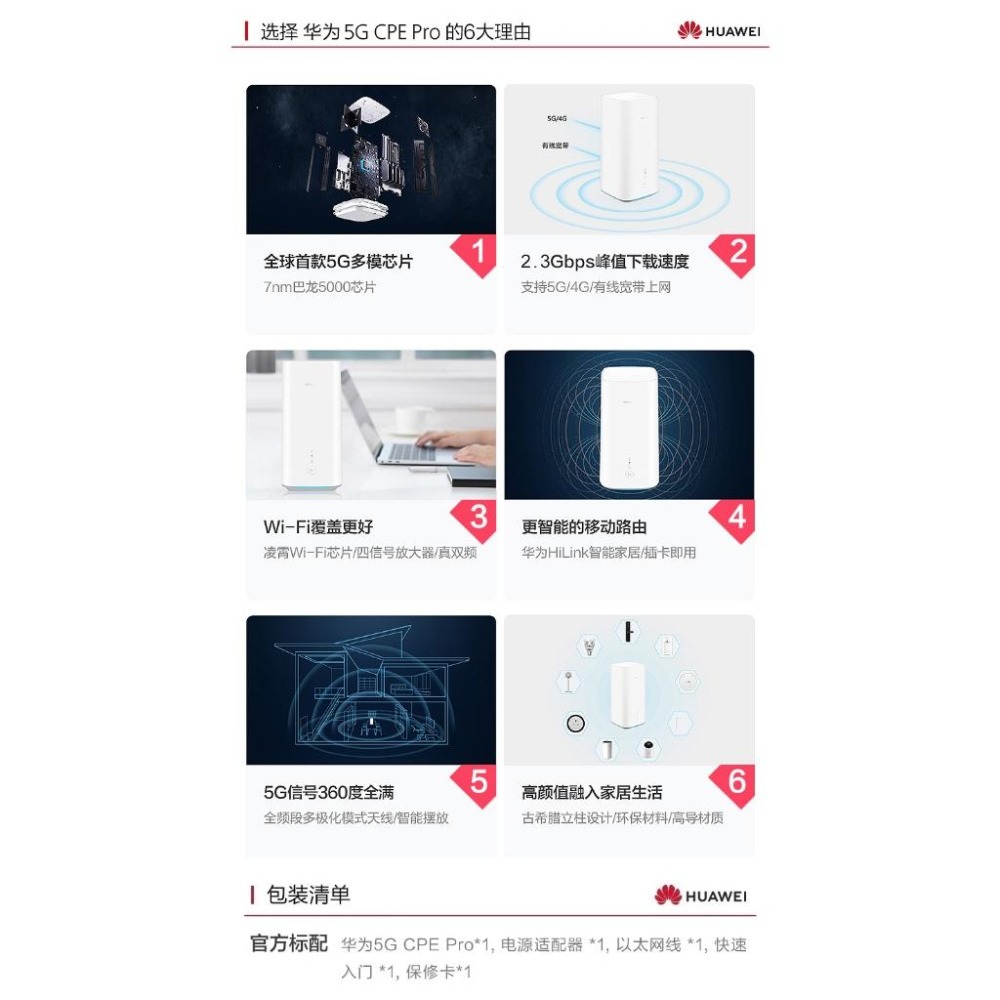 【華為5G】H122-373 SIM卡分享器網卡路由器 4G 分享器 B818-263-細節圖5