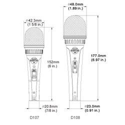 【舒伯樂 】高雄現貨 Superlux D107B 動圈式麥克風 超心型指向 XLR 錄音 直播 D108B-細節圖5