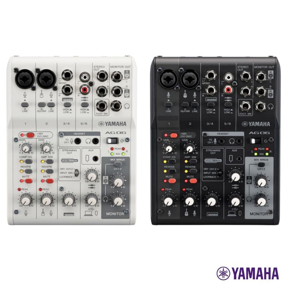 【阿婆K鵝】新款 YAMAHA  AG06 AG03 mk2  多功能混音器 USB 錄音介面 錄音卡 麥克風 幻象電源-細節圖2