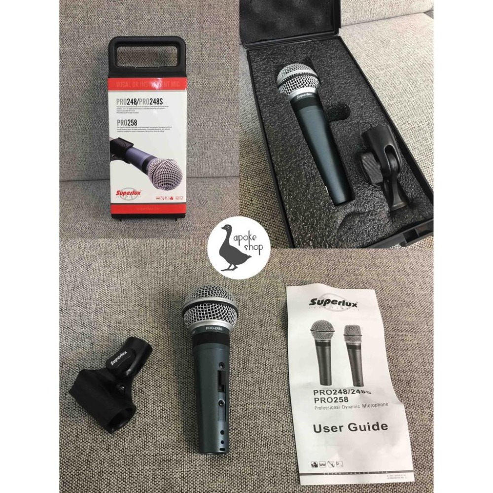 【Superlux】原廠 PRO 248S 動圈式麥克風 舒伯樂 XLR 接頭 PRO248S 專業麥克風 E205-細節圖3