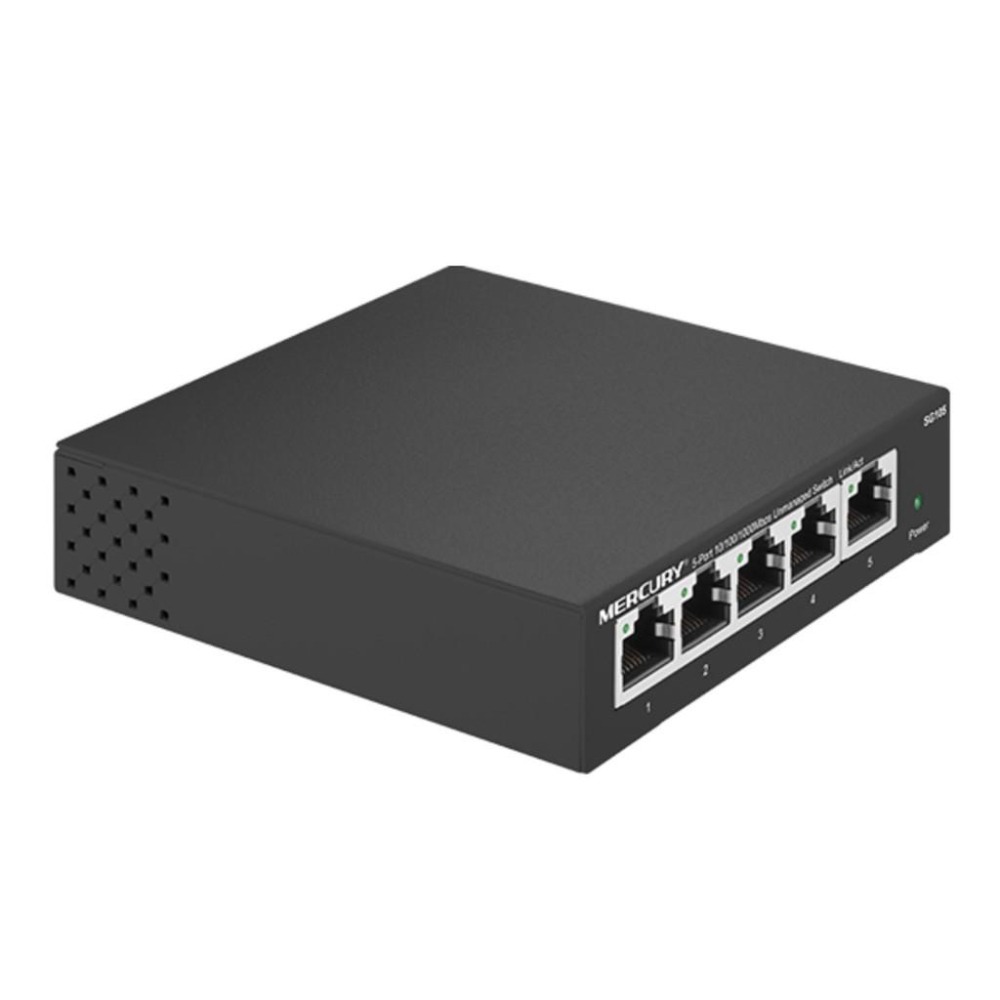 【阿婆K鵝】水星 鋼殼 SG105PRO 5埠 5口 交換器  1000M Giga Switch HUB 集線器-細節圖2
