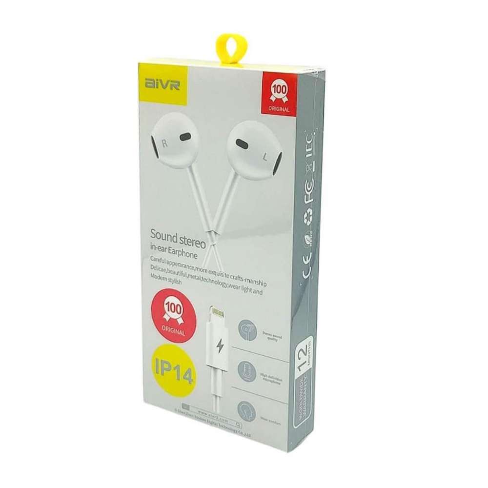 【手機配件】 aiVR Lightning 耳機 1.2公尺 iPhone iOS 入耳式 白色 H106iw-細節圖3