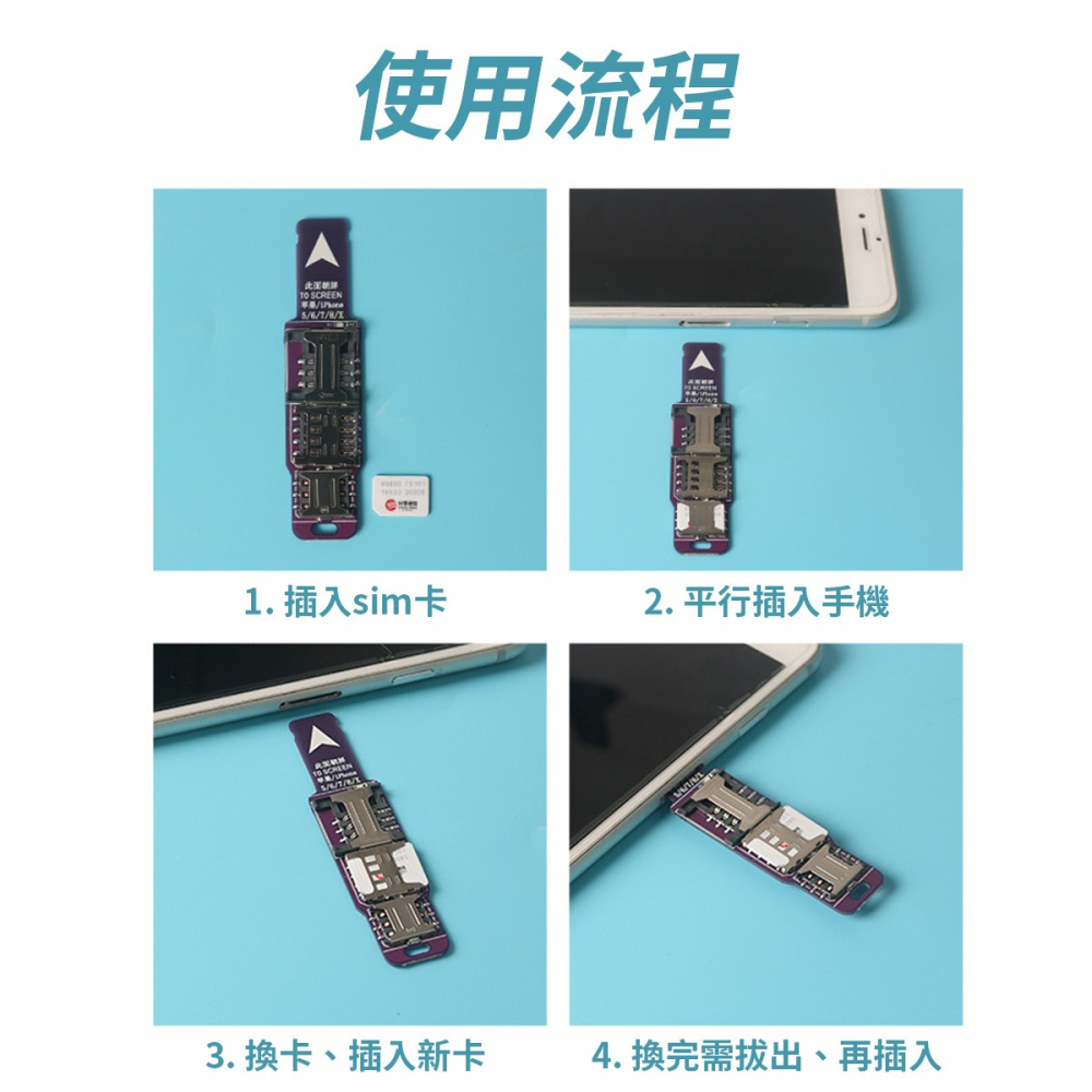 【外置卡槽】 高雄 手機三合一換卡器 1X/H款 熱插拔-細節圖3