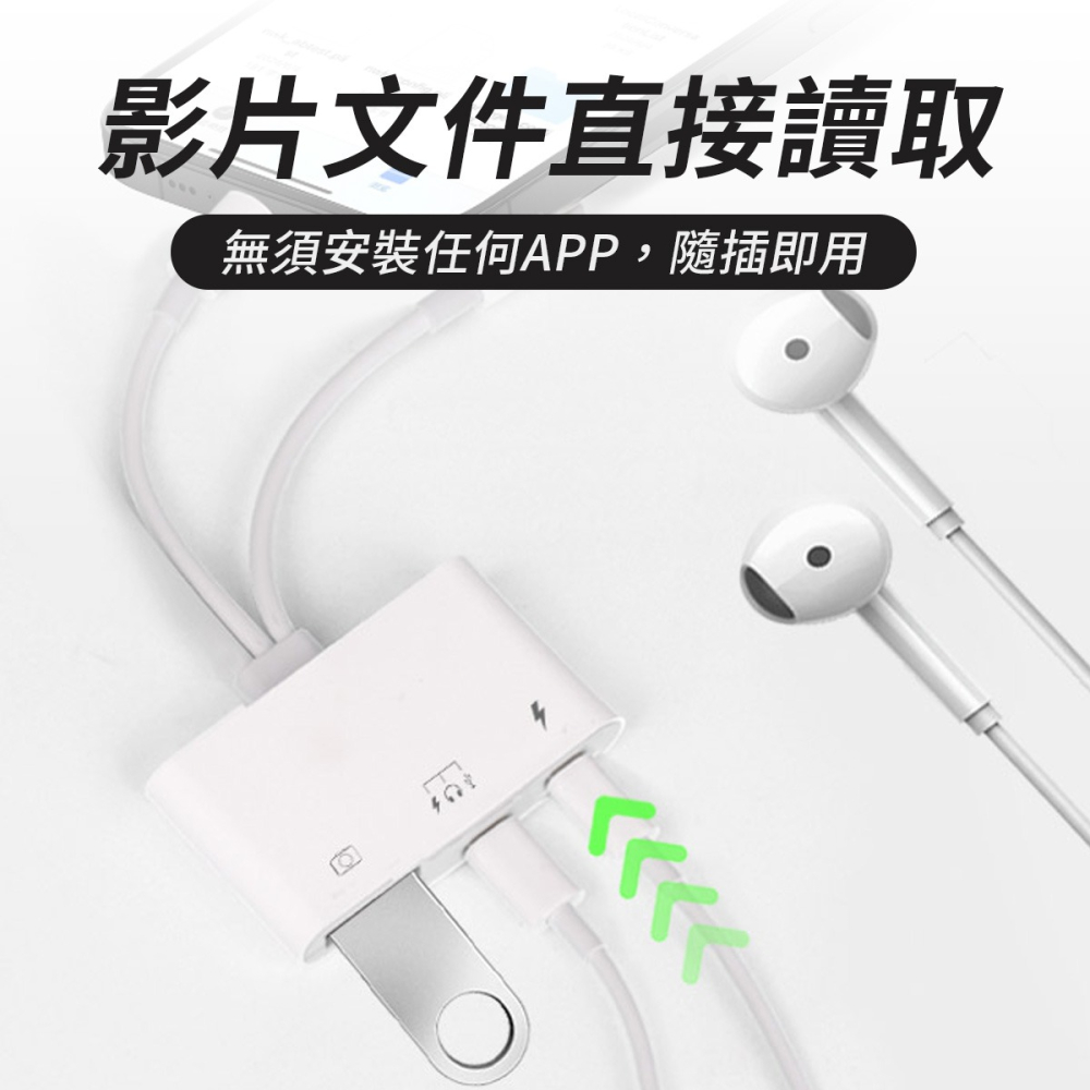 【OTG轉接頭】高雄 雙線四合一 線材 OTG連接轉換器 蘋果轉Type-C lightning USB Type-c-細節圖2