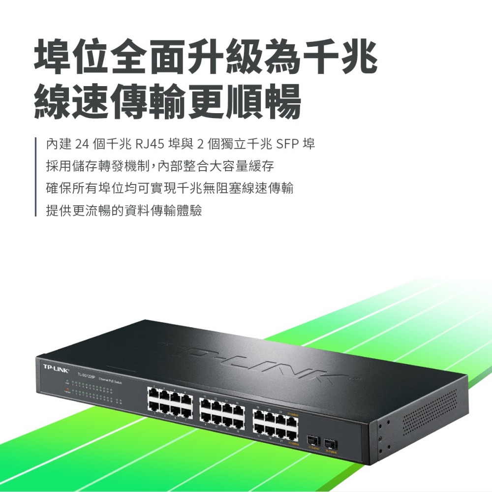 【交換機】高雄 TP-LINK 網管型PoE交換機 TL-SG1226P 24埠 網路交換器 交換器 PoE Giga-細節圖4