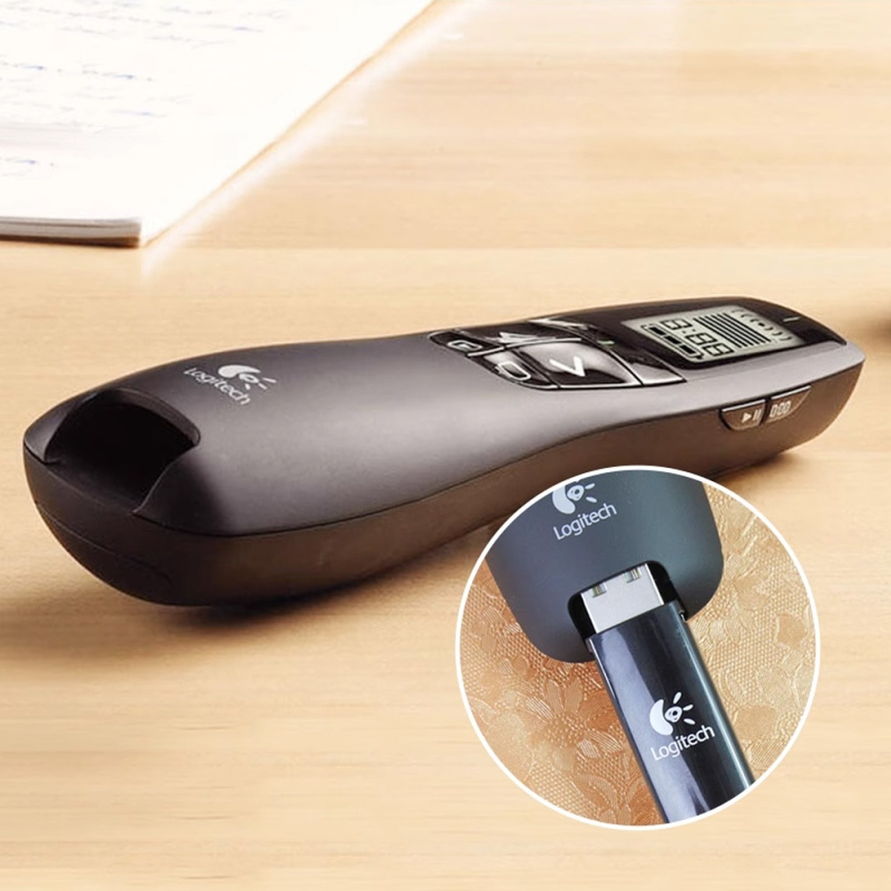 【羅技 Logitech】簡報雷射筆 R800 無線簡報器 綠光雷射 翻頁筆 簡報器 簡報遙控器 PPT遙控 會議簡報-細節圖2