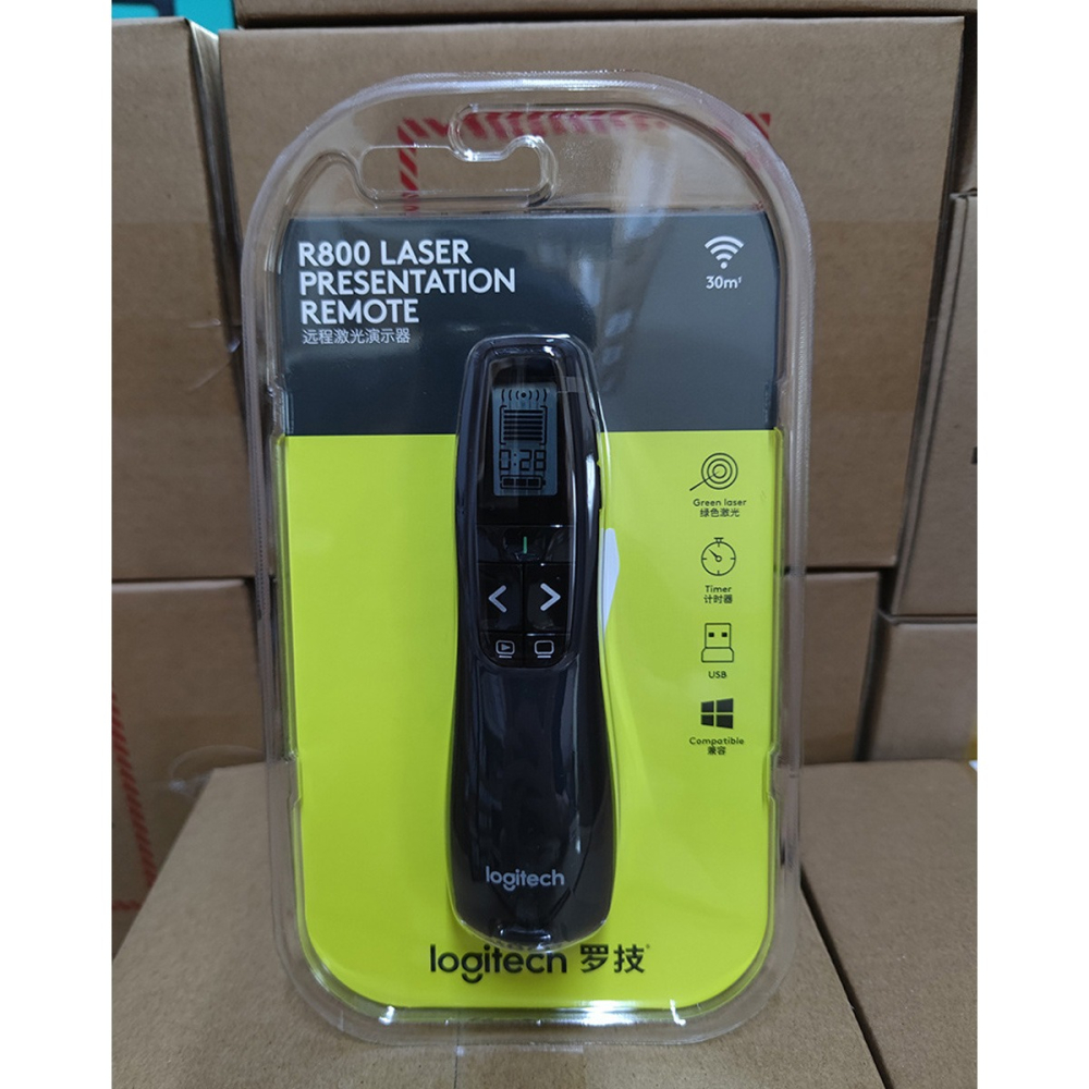 【羅技 Logitech】簡報雷射筆 R800 無線簡報器 綠光雷射 翻頁筆 簡報器 簡報遙控器 PPT遙控 會議簡報-細節圖9