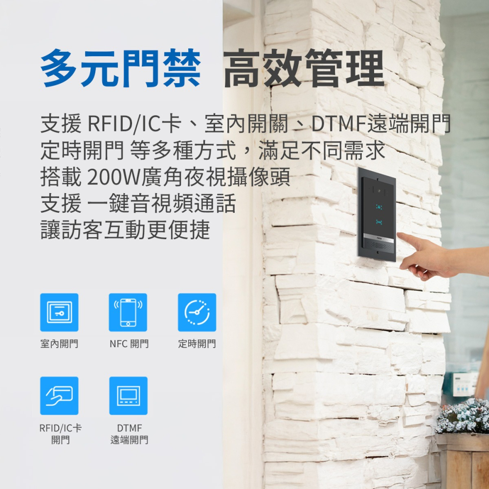 【Fanvil】i61 智慧門禁對講門鈴 無線電鈴 看護鈴 求救鈴 服務鈴 WiFi 門禁系統 對講機-細節圖3