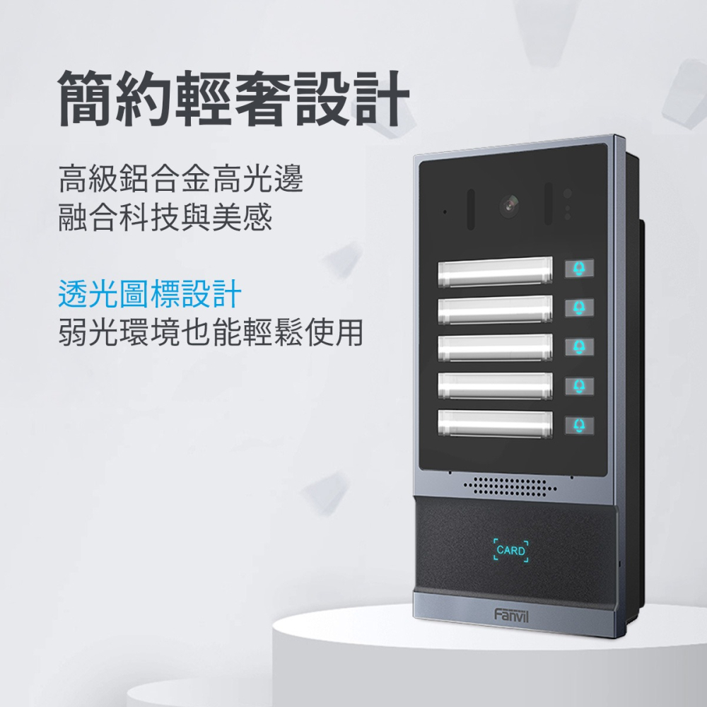 【Fanvil】i63 智慧門禁對講門鈴 無線電鈴 看護鈴 求救鈴 服務鈴 WiFi 門禁系統 對講機-細節圖9