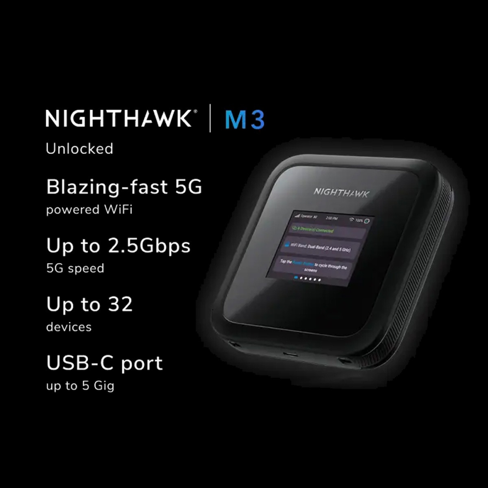 【5G分享器】Netgear M3 MH3150 5G 隨身分享器 支援WiFi6 台灣全頻 高速行動網卡 可多裝置-細節圖2
