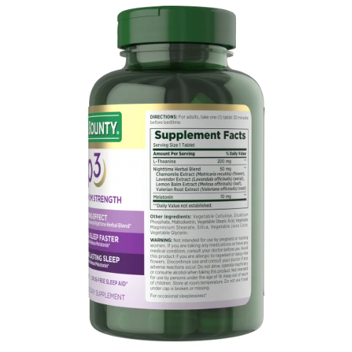 Nature＇s Bounty Sleep3 10 mg. Melatonin, 120 Tablets 2027/07-細節圖4