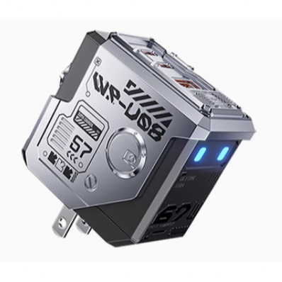 WEKOME領航員機器人67W氮化鎵 typec充電器超級快充發光插頭-規格圖3