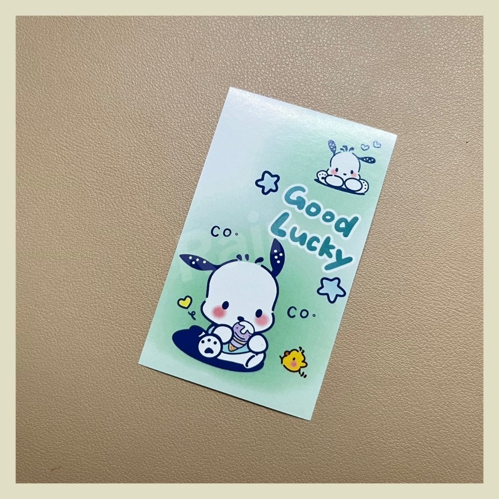 ♡rain迷你小舖♡現貨 快速出貨 帕恰狗封口貼 ins風 可愛封口貼 手帳素材貼 禮品裝飾貼 包裹貼紙 貼紙 長條貼紙-規格圖1
