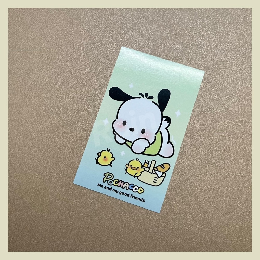 ♡rain迷你小舖♡現貨 快速出貨 帕恰狗封口貼 ins風 可愛封口貼 手帳素材貼 禮品裝飾貼 包裹貼紙 貼紙 長條貼紙-規格圖1