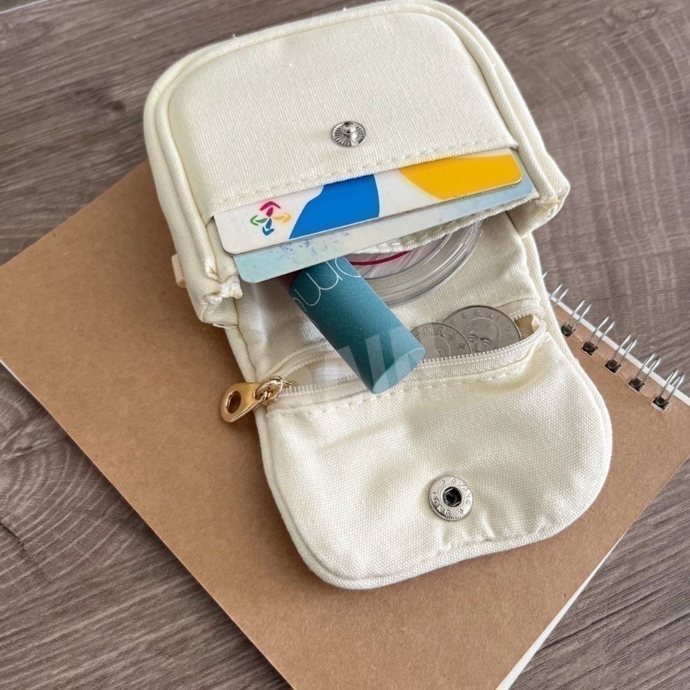♡rain迷你小舖♡現貨 快速出貨 口袋零錢包 可愛造型 棉布包 收納外出包 補妝包 大空間 化妝包 小包包 攜帶方便-細節圖5