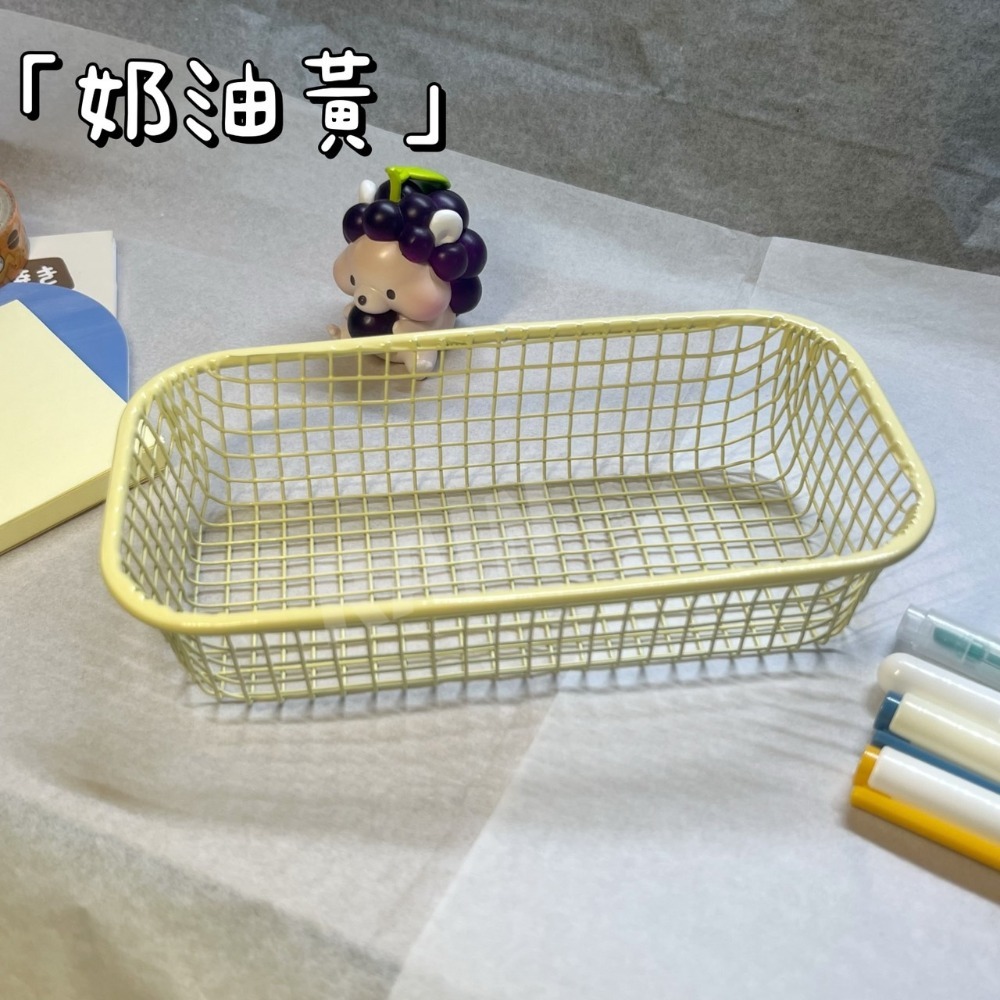 ♡rain迷你小舖♡現貨 快速出貨 格子收納籃 ins風 文具 桌面收納 雜物 小物件 便利貼 紙膠帶 辦公 學習-規格圖3