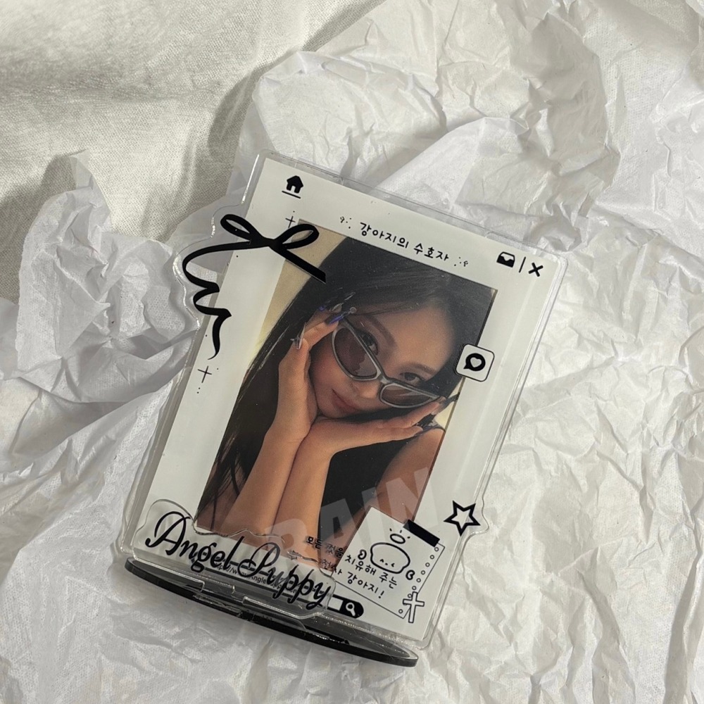 ♡rain迷你小舖♡現貨 快速出貨 無屬性小卡立牌 插卡 桌面擺飾 DIY ins風 百搭 追星 三吋小卡-細節圖2