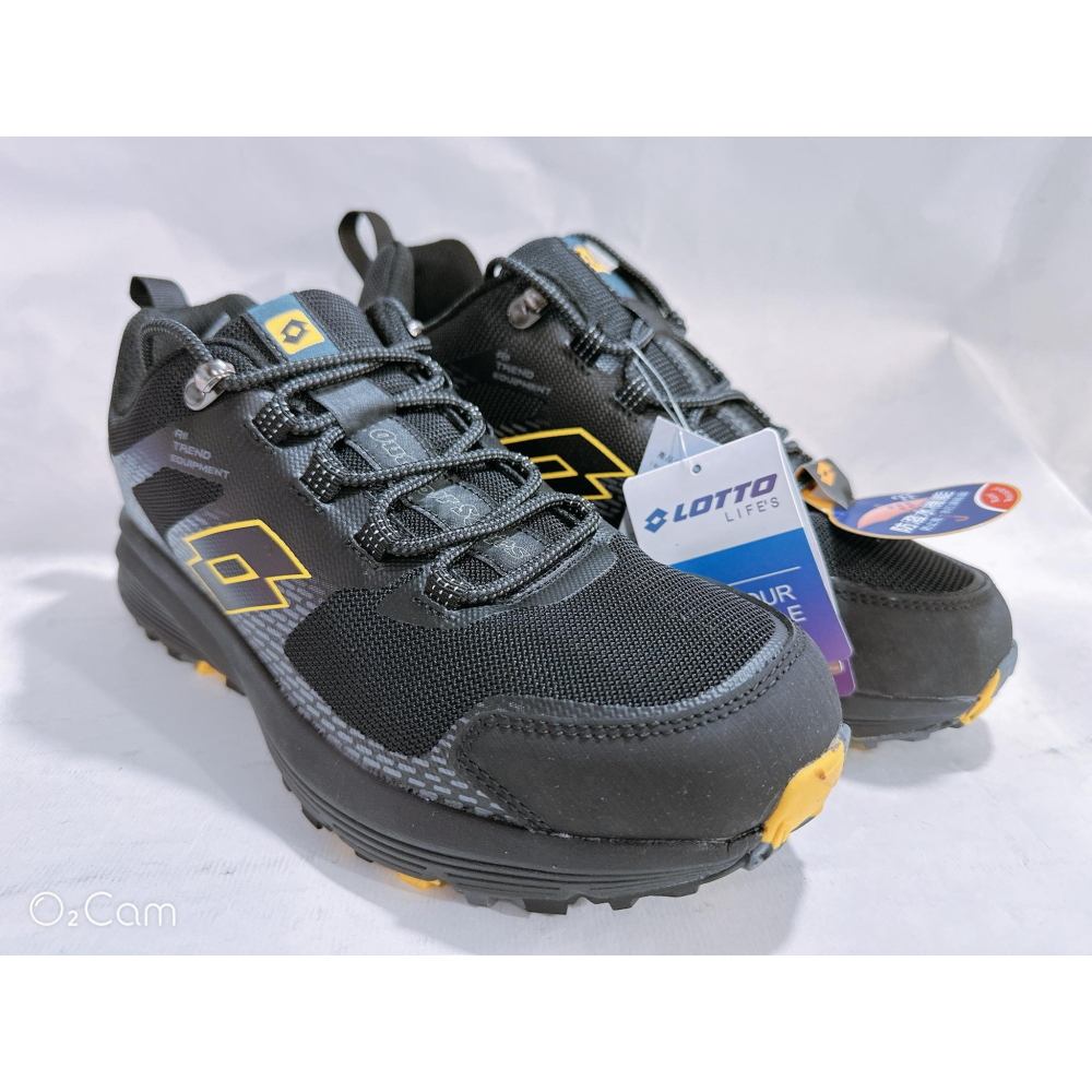 金英鞋坊2館  LOTTO樂得 男款山貓Bobcat 防潑水戶外鞋 越野曼討鞋  6220-黑 超低直購價790元-細節圖2