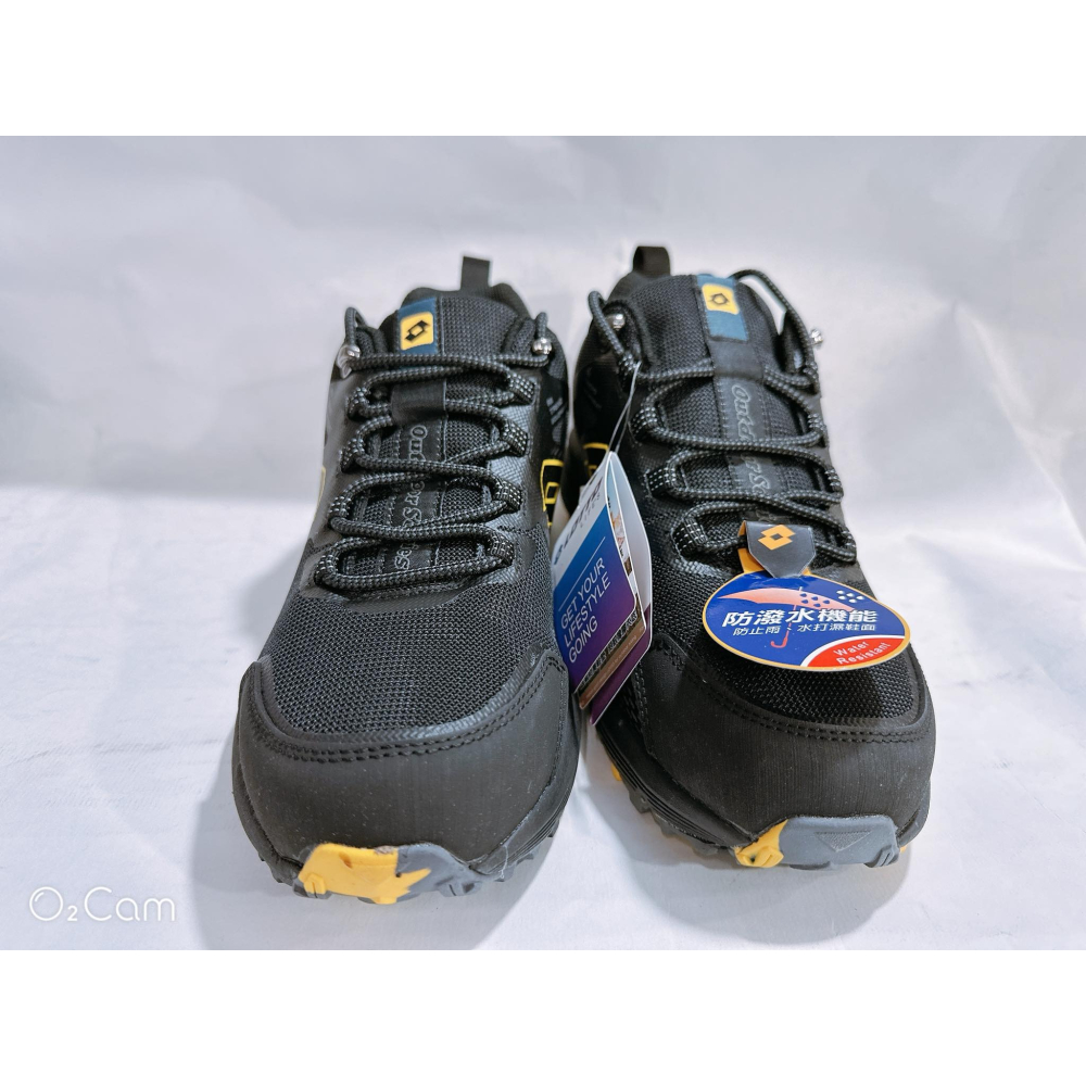 金英鞋坊2館  LOTTO樂得 男款山貓Bobcat 防潑水戶外鞋 越野曼討鞋  6220-黑 超低直購價790元-細節圖3