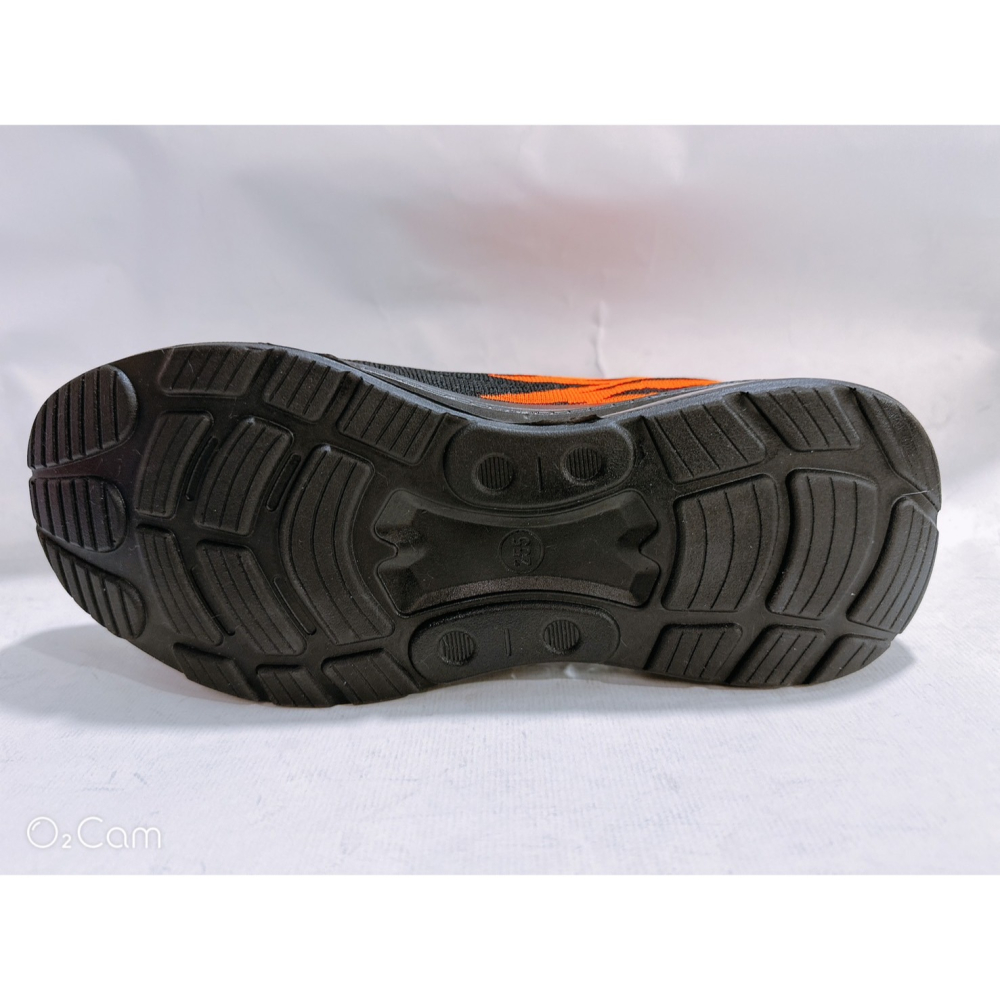 金英鞋坊2館 JIMMY POLO 男款潮流飛織大氣墊輕跑鞋 96120-桔 全新 超低直購價390元-細節圖6