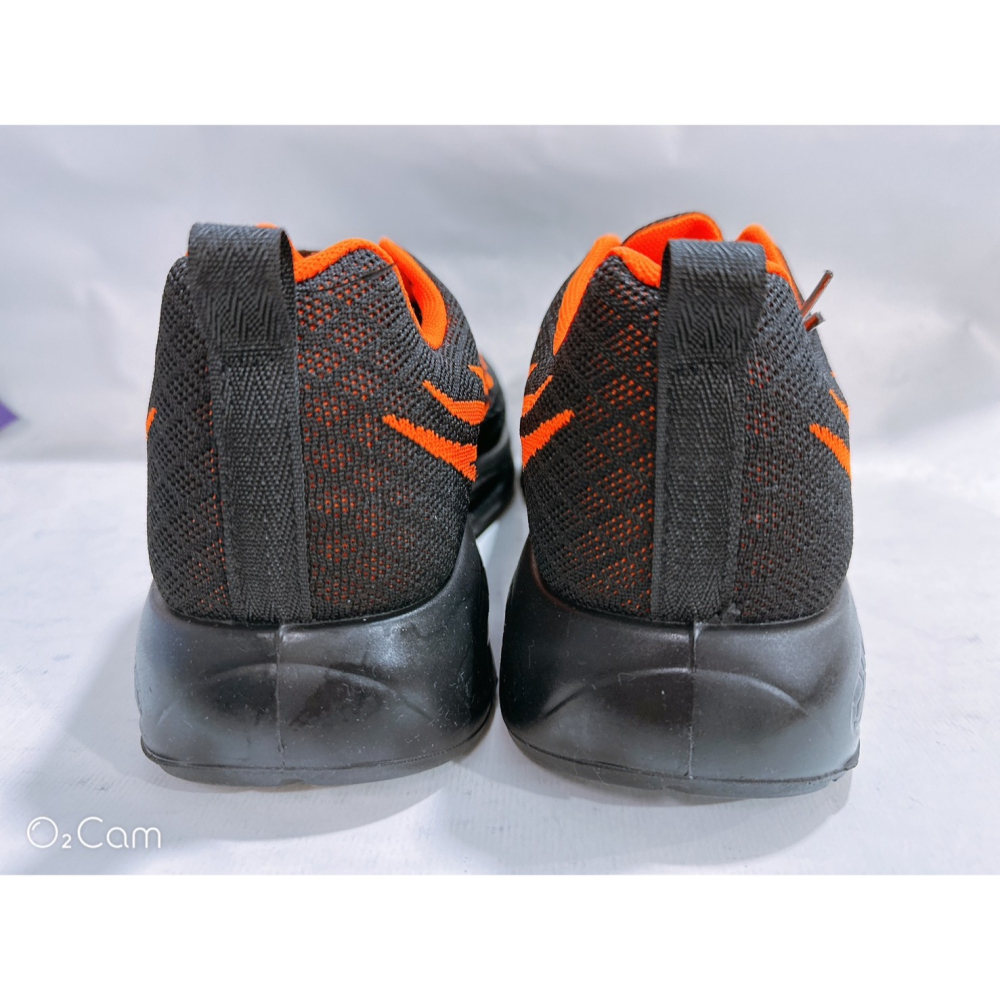 金英鞋坊2館 JIMMY POLO 男款潮流飛織大氣墊輕跑鞋 96120-桔 全新 超低直購價390元-細節圖7