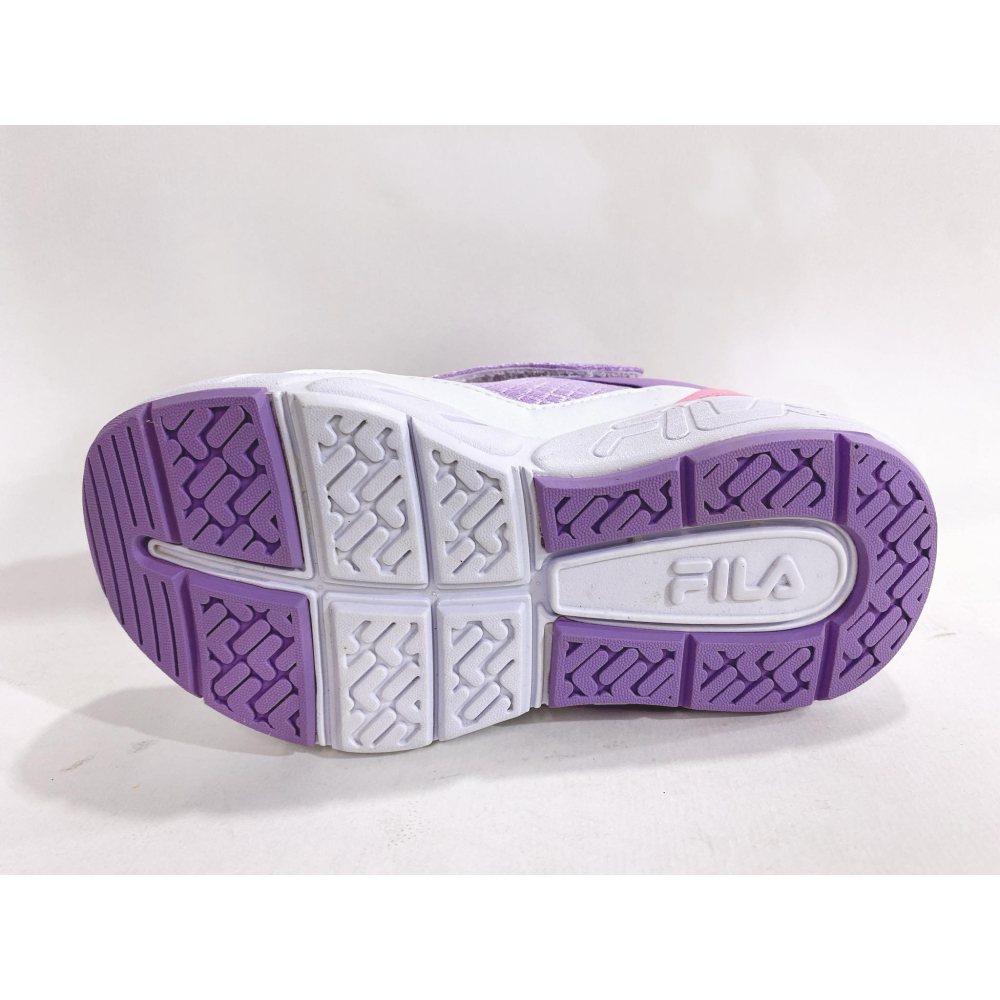 金英鞋坊2館  FILA 女童 輕量4大機能慢跑運動鞋(足弓支撐鞋墊) 2-J832W-959-紫粉 超低直購價850元-細節圖6