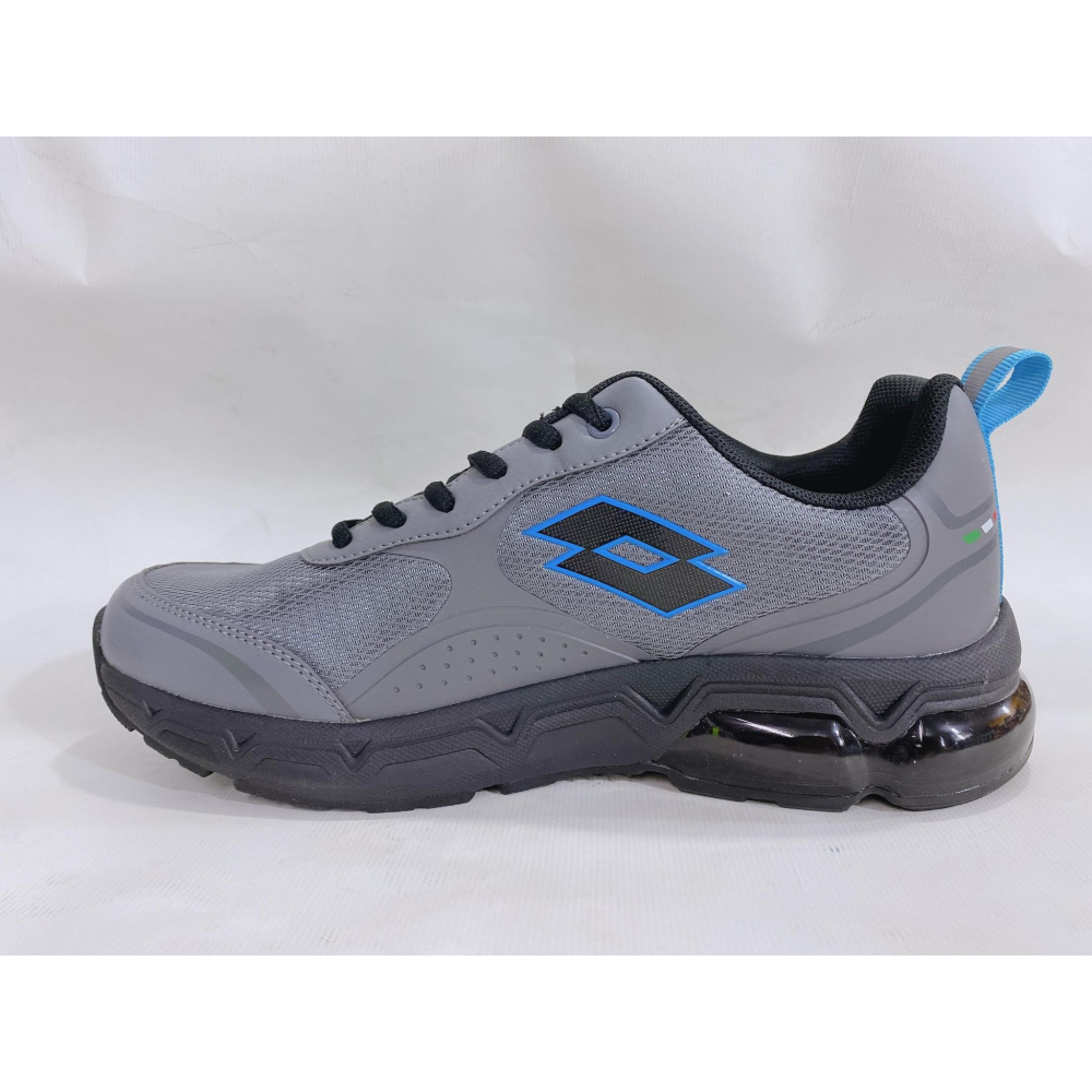 金英鞋坊2館 LOTTO樂得 男鞋 AERO 350 氣墊避震慢跑鞋 乳膠鞋墊 6708-灰/黑 超低直購價790元-細節圖5