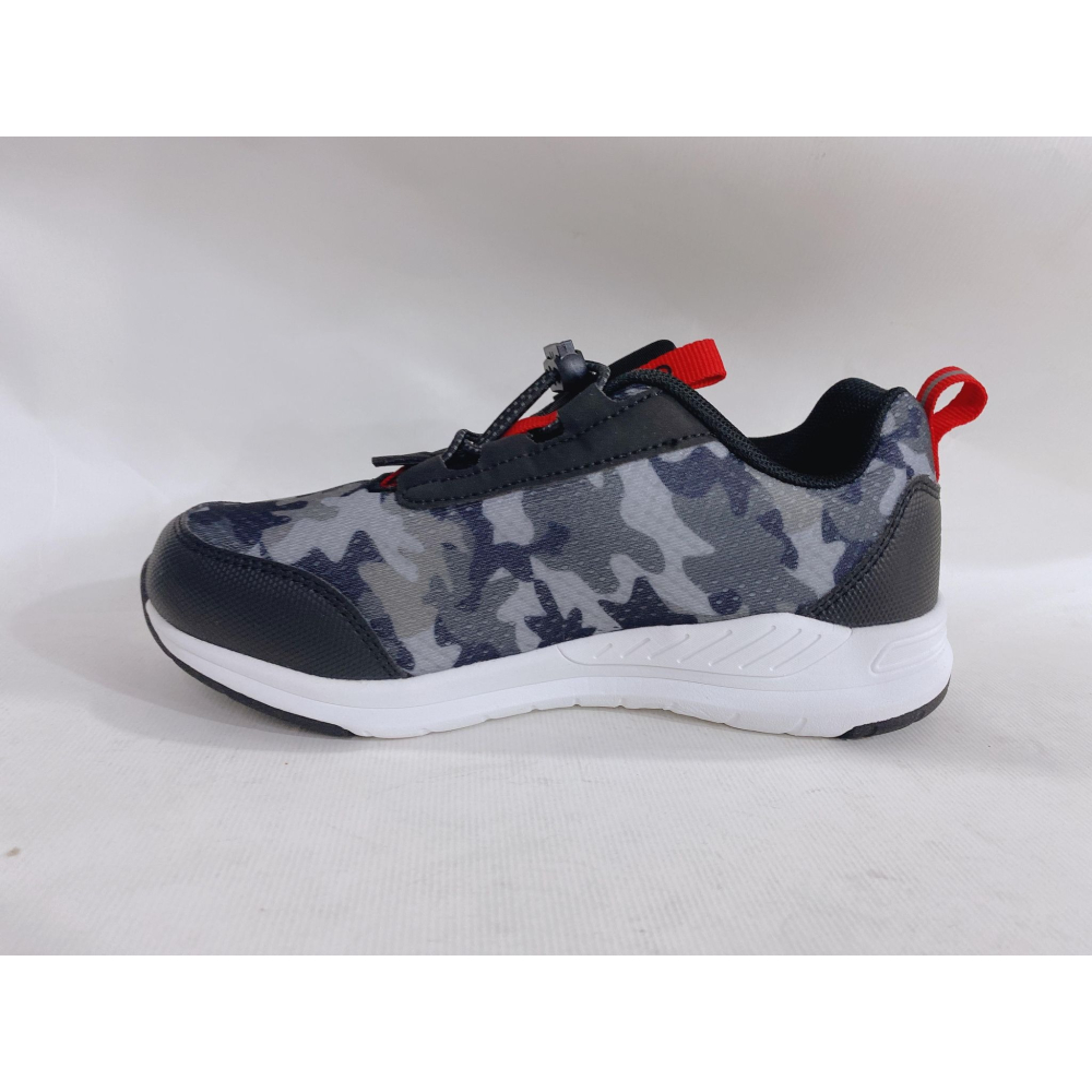 金英鞋坊2館 ARNOR阿諾 童款小探險家便利扣輕量舒適運動鞋 18010-迷彩黑 超低直購價390元-細節圖5