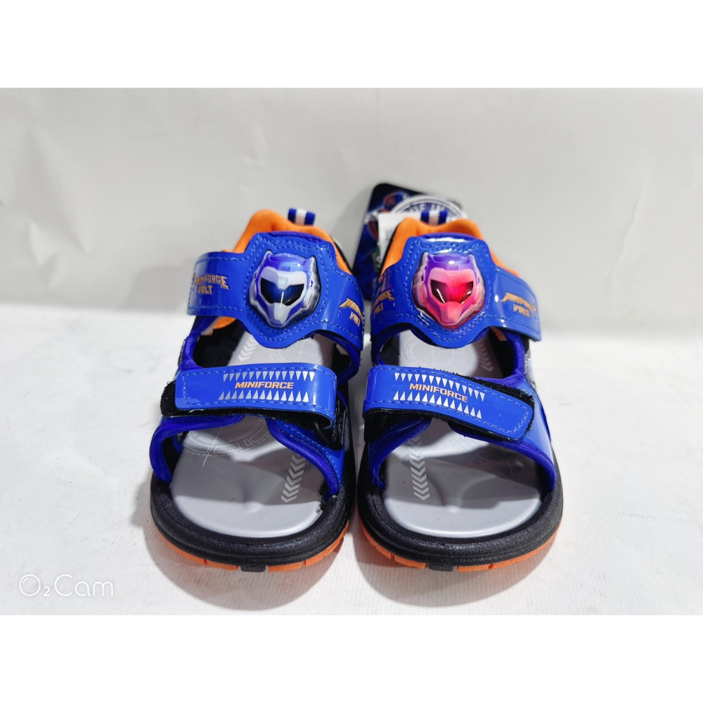 金英鞋坊2館 迷你特工隊 童鞋 電燈運動涼鞋  27148-藍 台灣製造 超低直購價290元-細節圖4