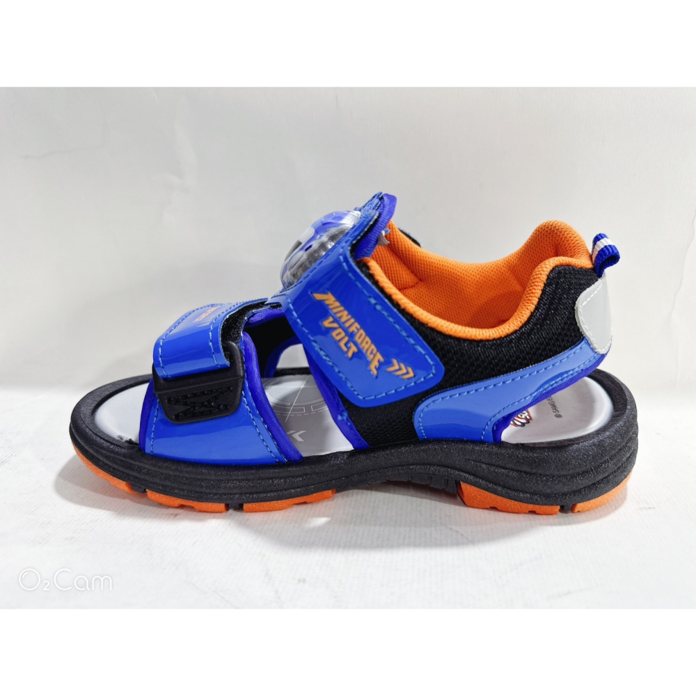 金英鞋坊2館 迷你特工隊 童鞋 電燈運動涼鞋  27148-藍 台灣製造 超低直購價290元-細節圖5