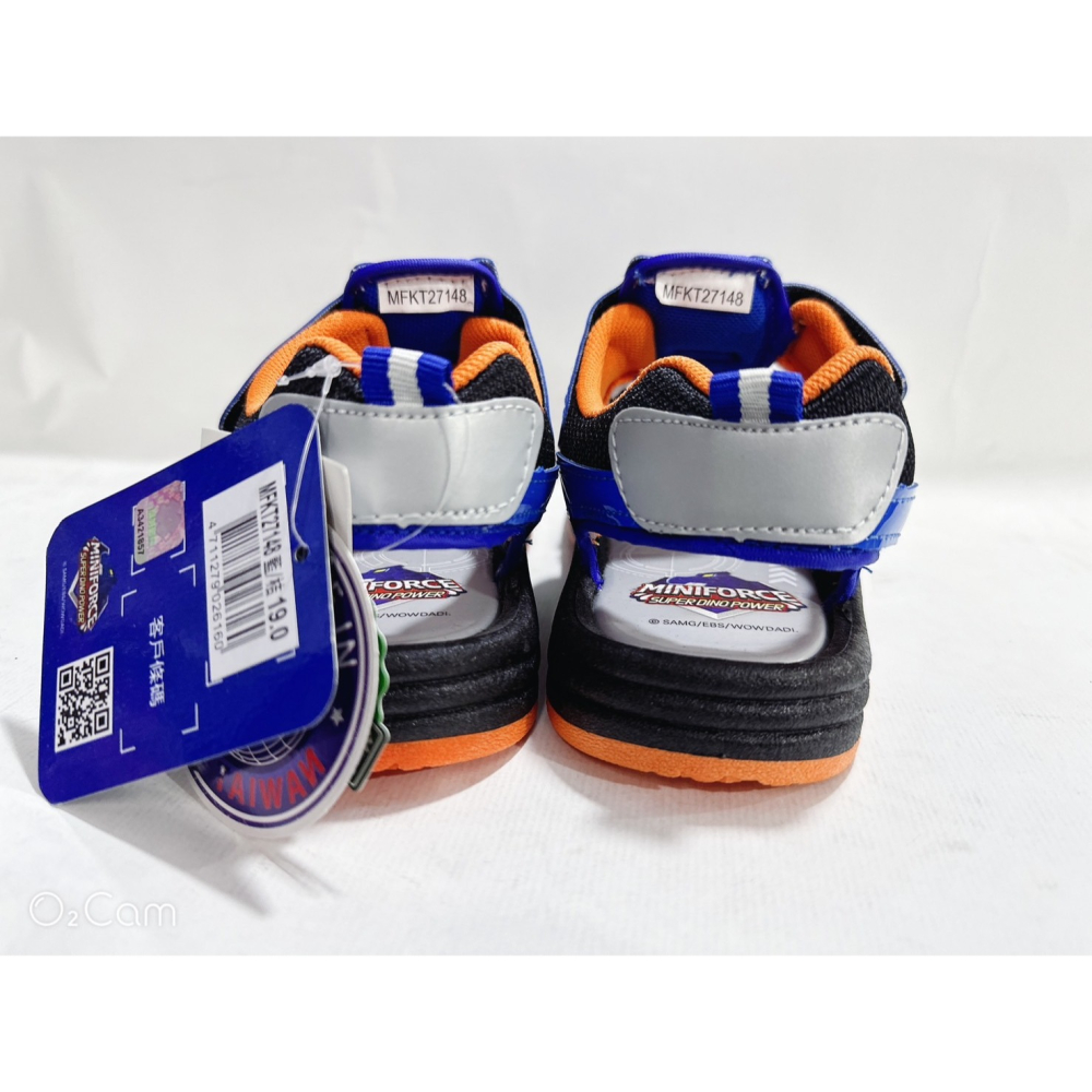 金英鞋坊2館 迷你特工隊 童鞋 電燈運動涼鞋  27148-藍 台灣製造 超低直購價290元-細節圖7
