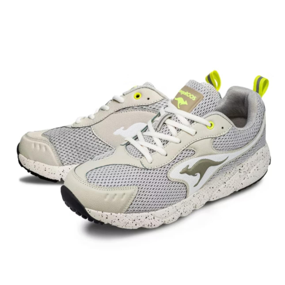 金英鞋坊2館 KangaROOS美國袋鼠鞋 男VALLEY透氣吸濕緩震機能慢跑鞋 21438-灰 超低特賣1080元-細節圖4