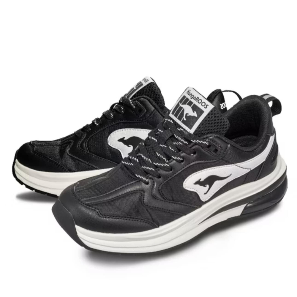 金英鞋坊2館 KangaROOS美國袋鼠鞋 女CAPSULE太空氣墊跑鞋 31760-黑 超低特賣1380元-細節圖4