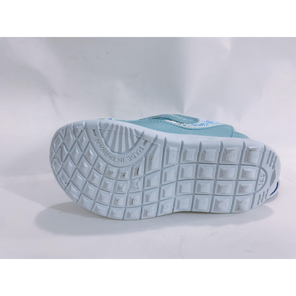 金英鞋坊2館  FROZEN II冰雪奇緣 冰雪女王 童款電燈休閒運動鞋15026-水藍 台灣製造超低直購價390元-細節圖6