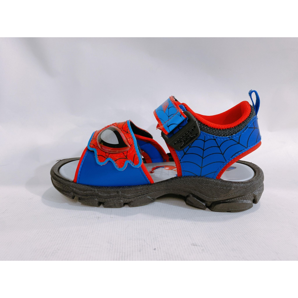 金英鞋坊2館 MARVEL 蜘蛛人 童鞋男童電燈運動涼鞋(MIT台灣製造) 11112-藍/紅 超低直購價290元-細節圖5