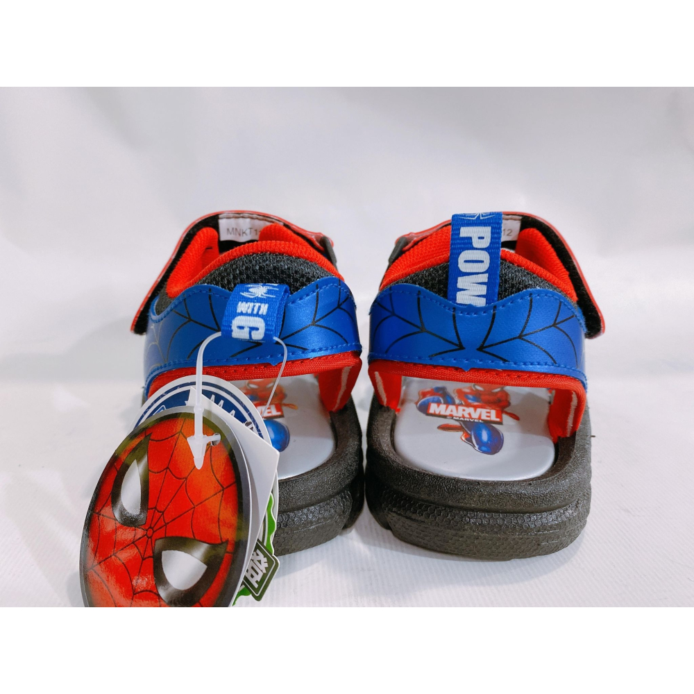 金英鞋坊2館 MARVEL 蜘蛛人 童鞋男童電燈運動涼鞋(MIT台灣製造) 11112-藍/紅 超低直購價290元-細節圖7