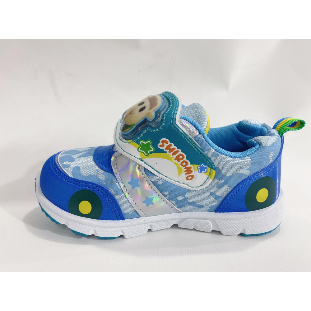 金英鞋坊2館 天竺鼠車車 童款電燈迷彩運動休閒鞋 10906-藍 MIT台灣製造 超低直購價290元-細節圖5