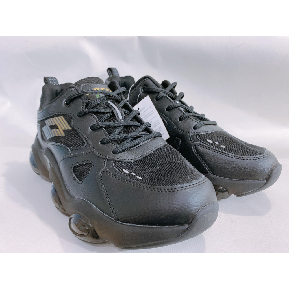 金英鞋坊2館 LOTTO樂得-義大利第一品牌 鞋 男款黑侍氣墊籃球運動鞋 6590-黑 超低直購價690元-細節圖2