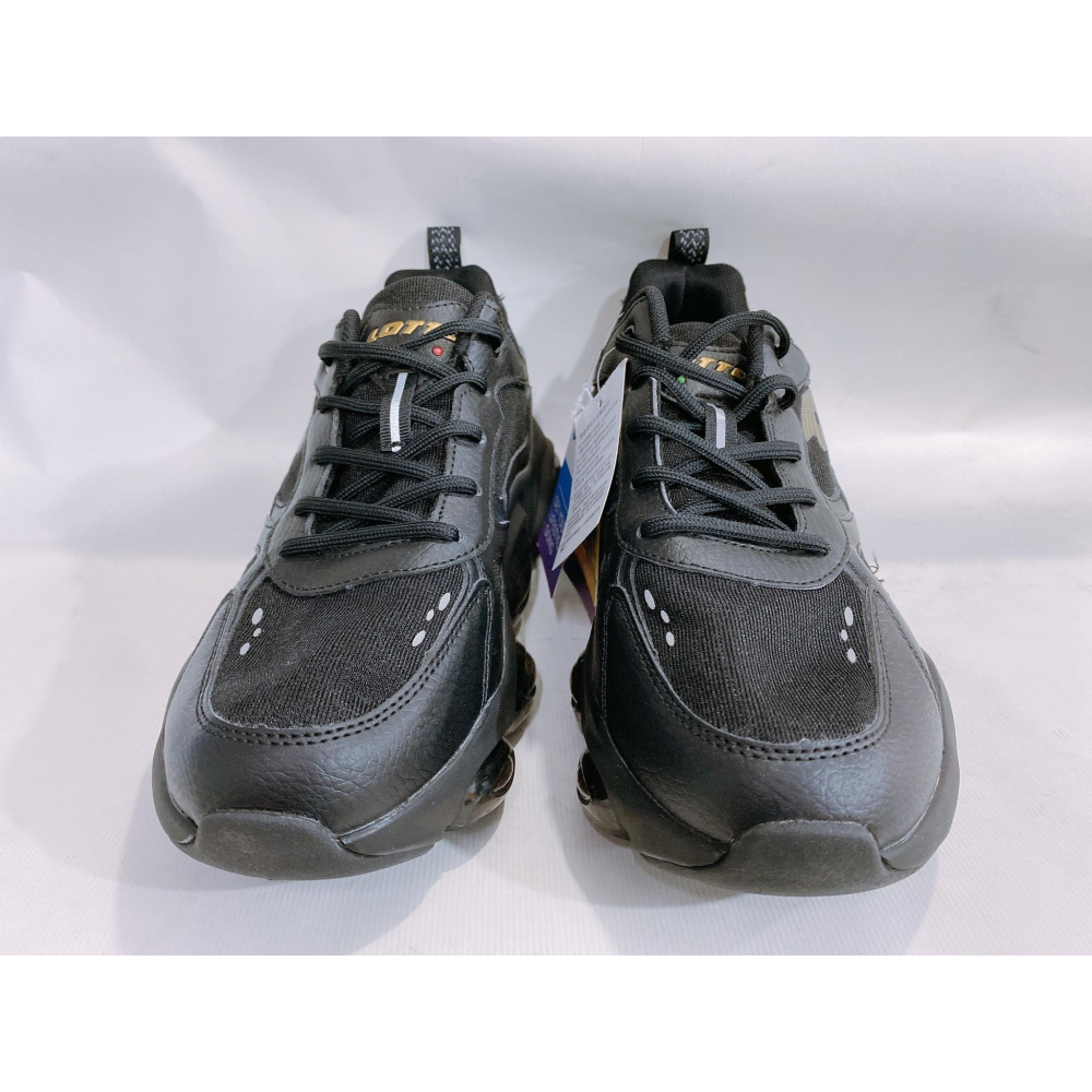 金英鞋坊2館 LOTTO樂得-義大利第一品牌 鞋 男款黑侍氣墊籃球運動鞋 6590-黑 超低直購價690元-細節圖4