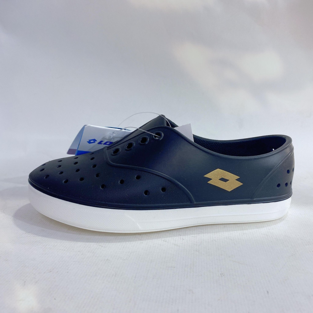 金英鞋坊2館 LOTTO樂得-義大利第一品牌 童款經典洞洞鞋 3530-黑 暢銷款 超低直購價150元-細節圖3