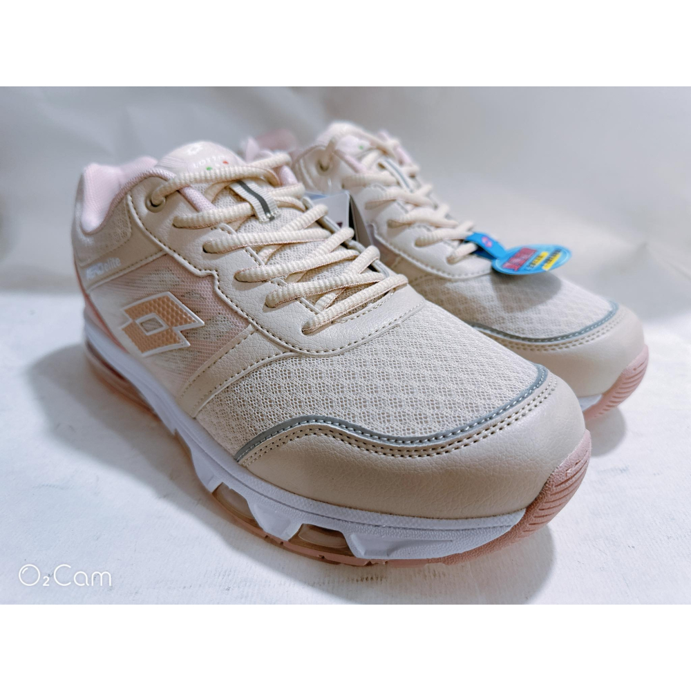 金英鞋坊2館 LOTTO樂得 女鞋 AERO elite 頂級避震 氣墊 慢跑運動鞋 7041-米粉 超低直購價590元-細節圖2