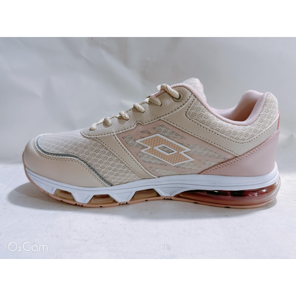 金英鞋坊2館 LOTTO樂得 女鞋 AERO elite 頂級避震 氣墊 慢跑運動鞋 7041-米粉 超低直購價590元-細節圖4