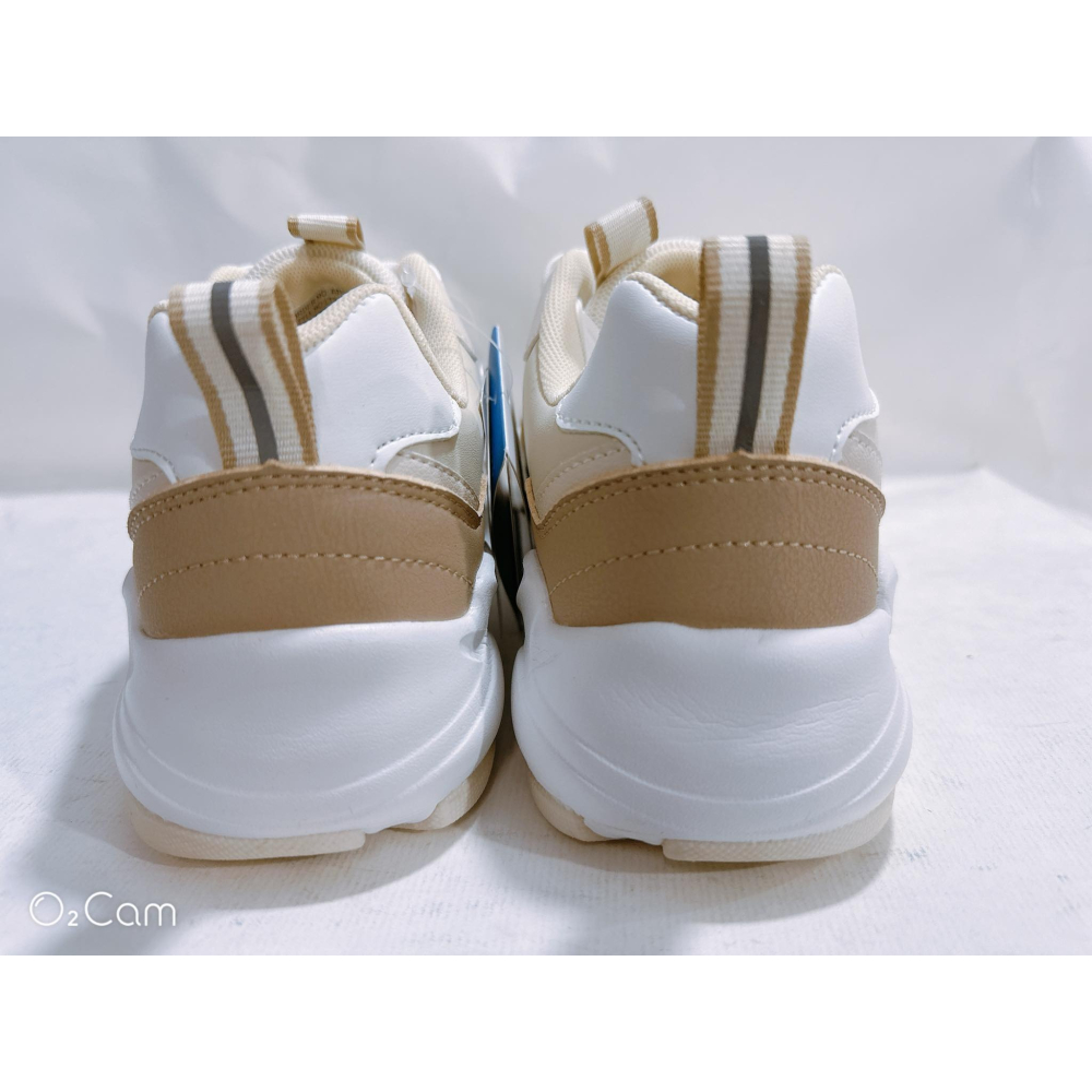 金英鞋坊2館 LOTTO樂得 女鞋 經典 復古超輕 厚底 老爹避震慢跑鞋 6791-奶茶 超低直購價490元-細節圖6