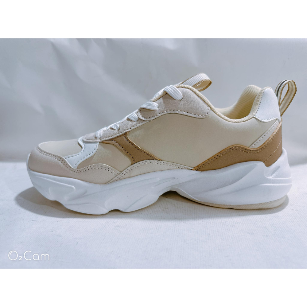 金英鞋坊2館 LOTTO樂得 女鞋 經典 復古超輕 厚底 老爹避震慢跑鞋 6791-奶茶 超低直購價490元-細節圖7