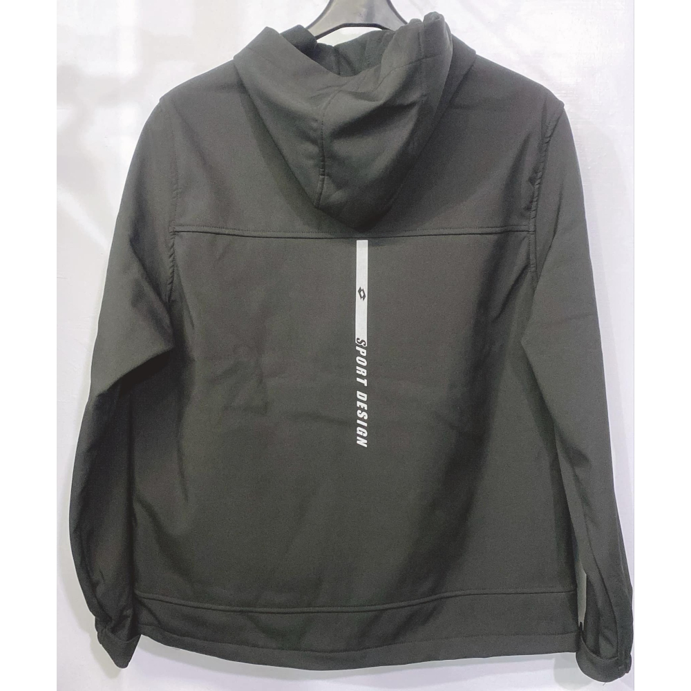 金英鞋坊2館  義大利第一品牌-LOTTO樂得男保暖透濕透氣軟殼外套 1050-經典黑 特價890元-細節圖2